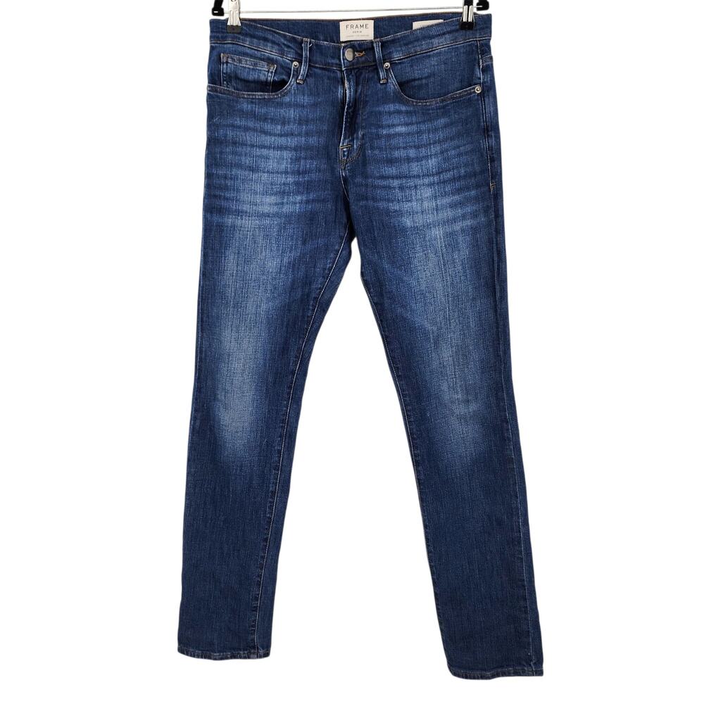 Frame Denim Women's L’Homme Slim Mid Rise Tapered Jeans Size 32